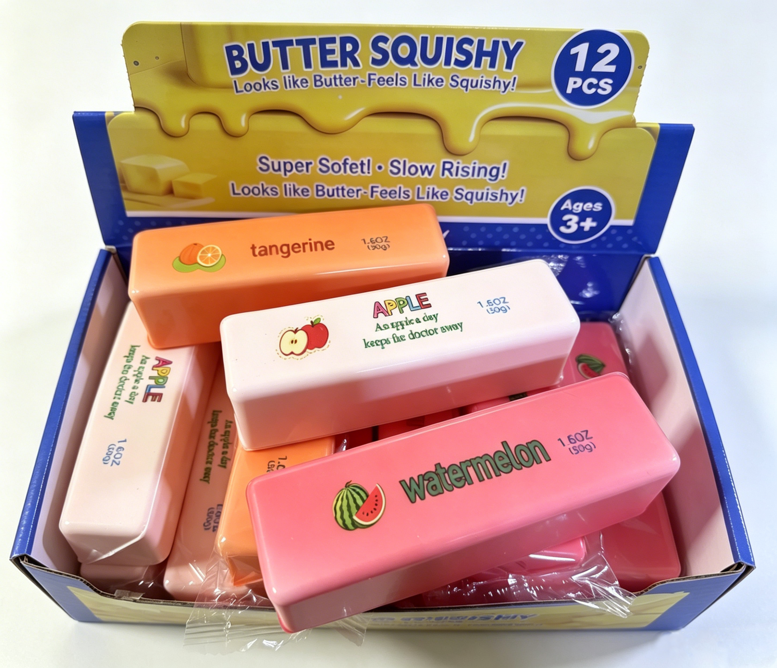 Halloween Themed Butter Stick Cheese Cube Squishy Toys Slow Rising Soft Squeeze Fidget Toy Promotional Gift for Kids Adults