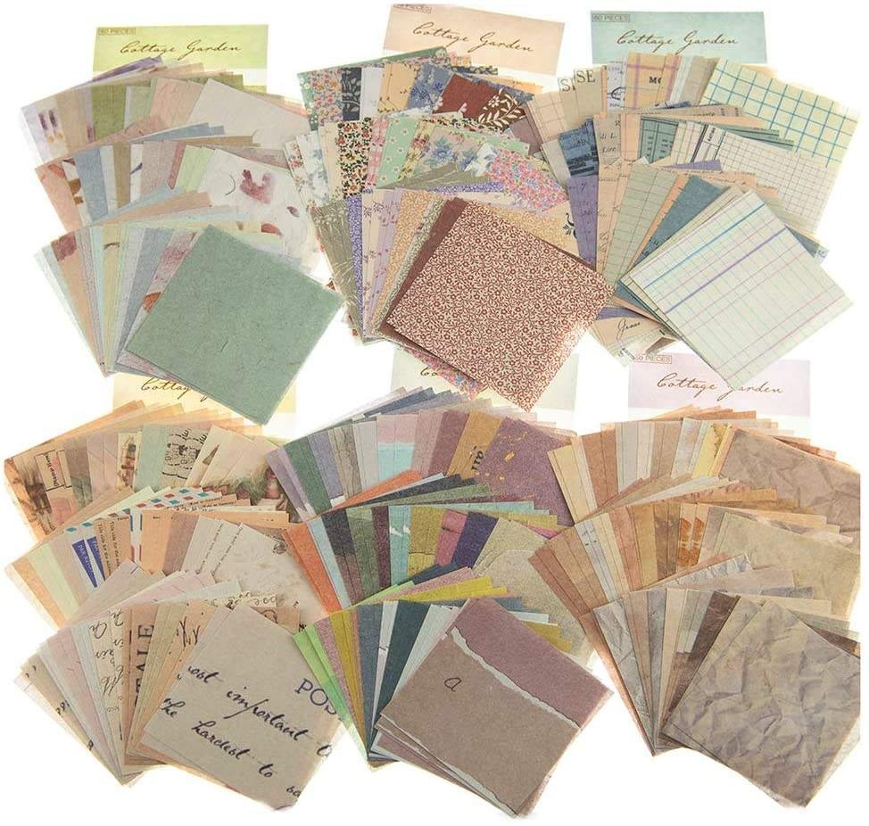 Vintage Journaling Supplies Scrapbook Paper Supplies for Writing Drawing Scrapbooking and DIY Hand Crafting Photo Album Decor