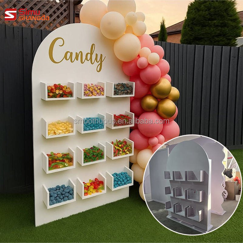 Birthday Party Decorations New Design Custom Wedding Supplies Arch Backdrop Snack Bar Candy Wall