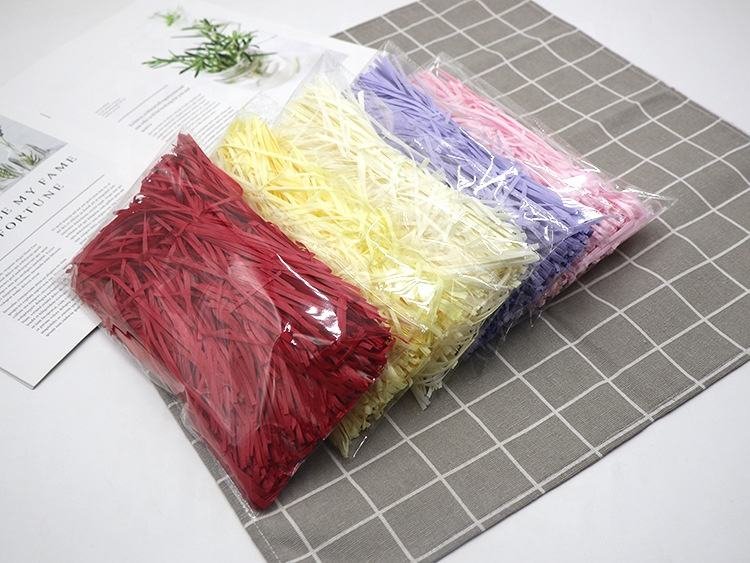 Recycled Bulk Baled Zigzag Decorative Gift Box Kraft Crinkle Tissue Craft Paper Waterproof 100g/pcs Shredded Paper for Packaging