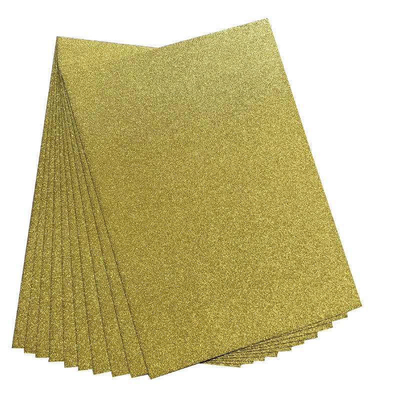 Modern Style Glitter Paper Craft Hard Cardstock DIY Handmade A4 Christmas Paper for Cutting