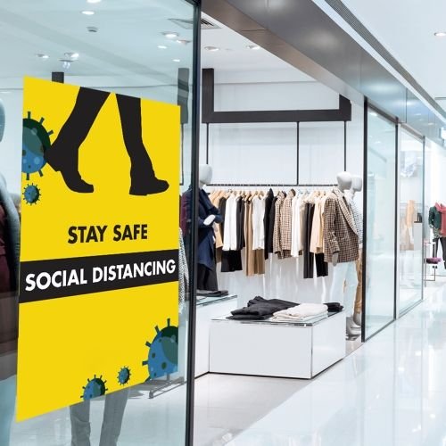 Shopping Mall Removable Vinyl Wall and Floor Decor Sticker Design for Commercial Advertising