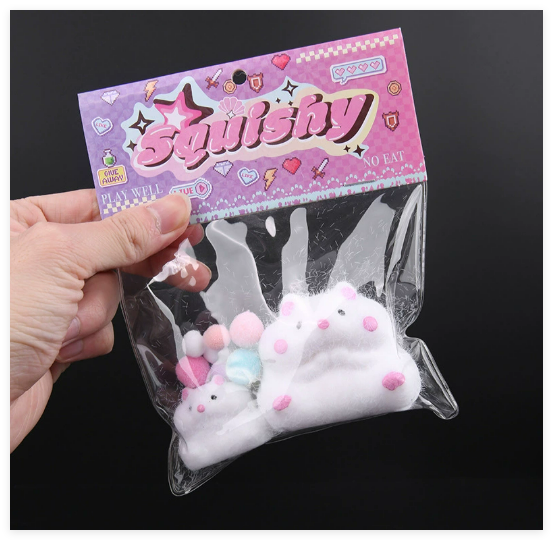 Cute Hamster Squeeze Toy with PU Material for Stress Relief Venting Welcome Gifts & Tradeshow Giveaways