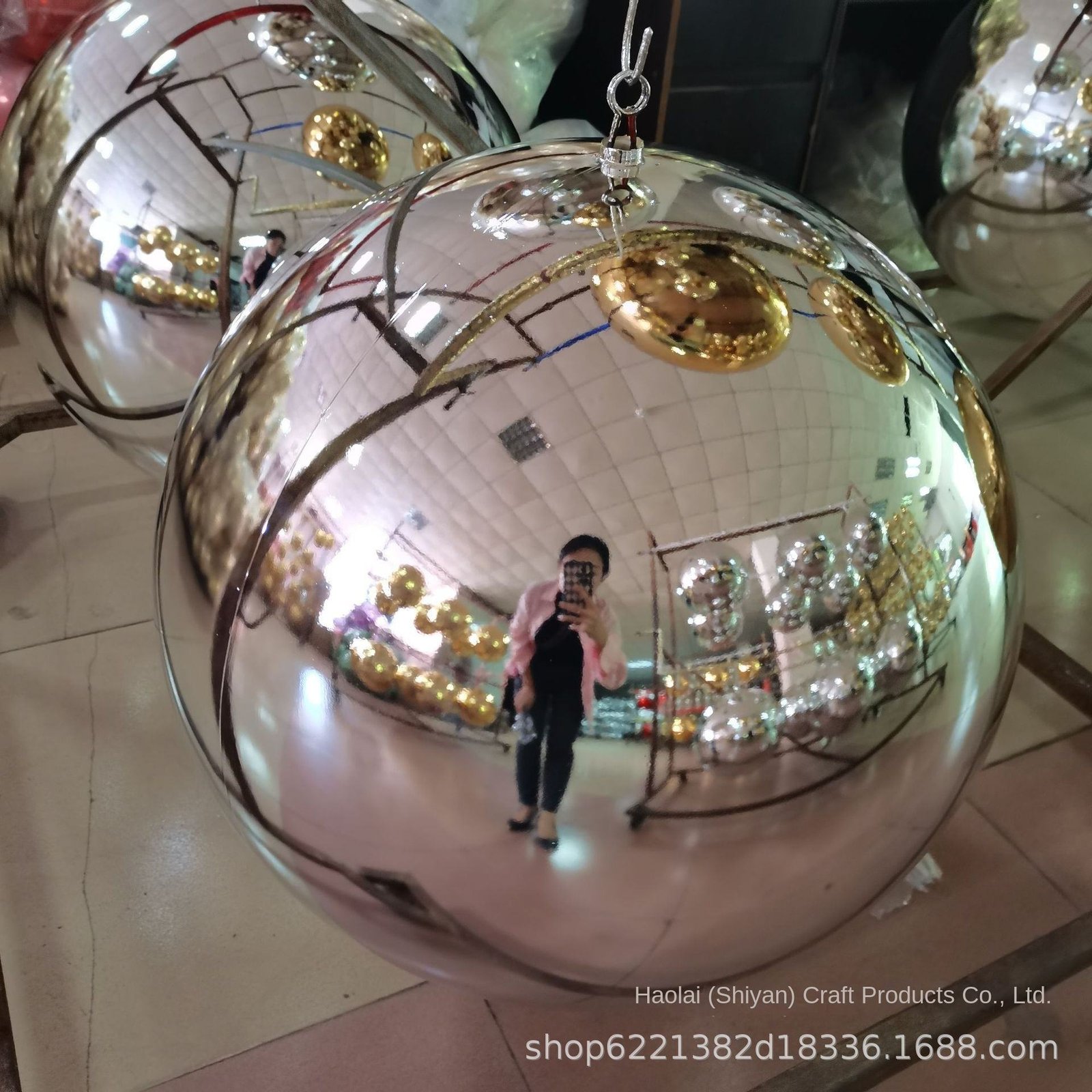 Large 60cm Silver Effect Silver Christmas Ball Pendant Exquisite Outdoor/Interior Super Decoration Good Festival Polyfoam Crafts