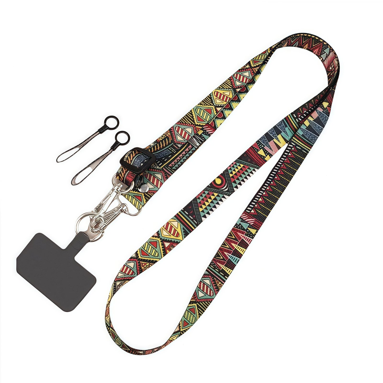 Adjustable 20mm Polyester Crossbody Phone Lanyard Detachable Hook Universal Neck Shoulder Strap Customized for Mobile Phones