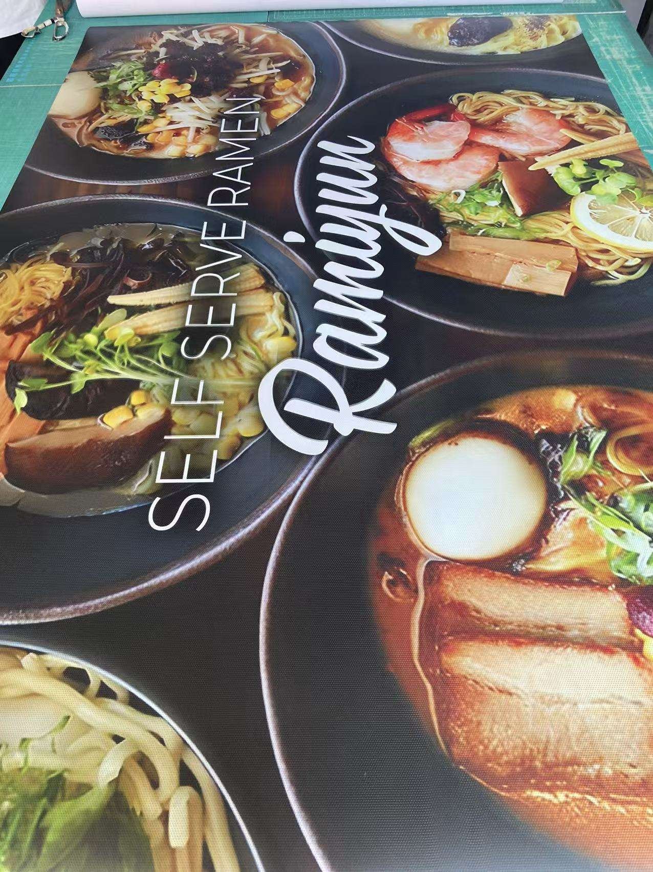 Digital Printing Vinyl Window Stickers for Storefront Advertising and Food Business Decoration