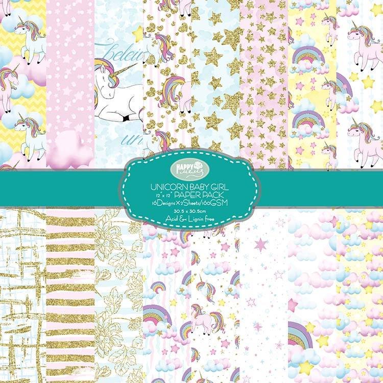 Wholesale Custom Printed Patterned Craft Paper 12 X 12 Scrapbook Paper Pack