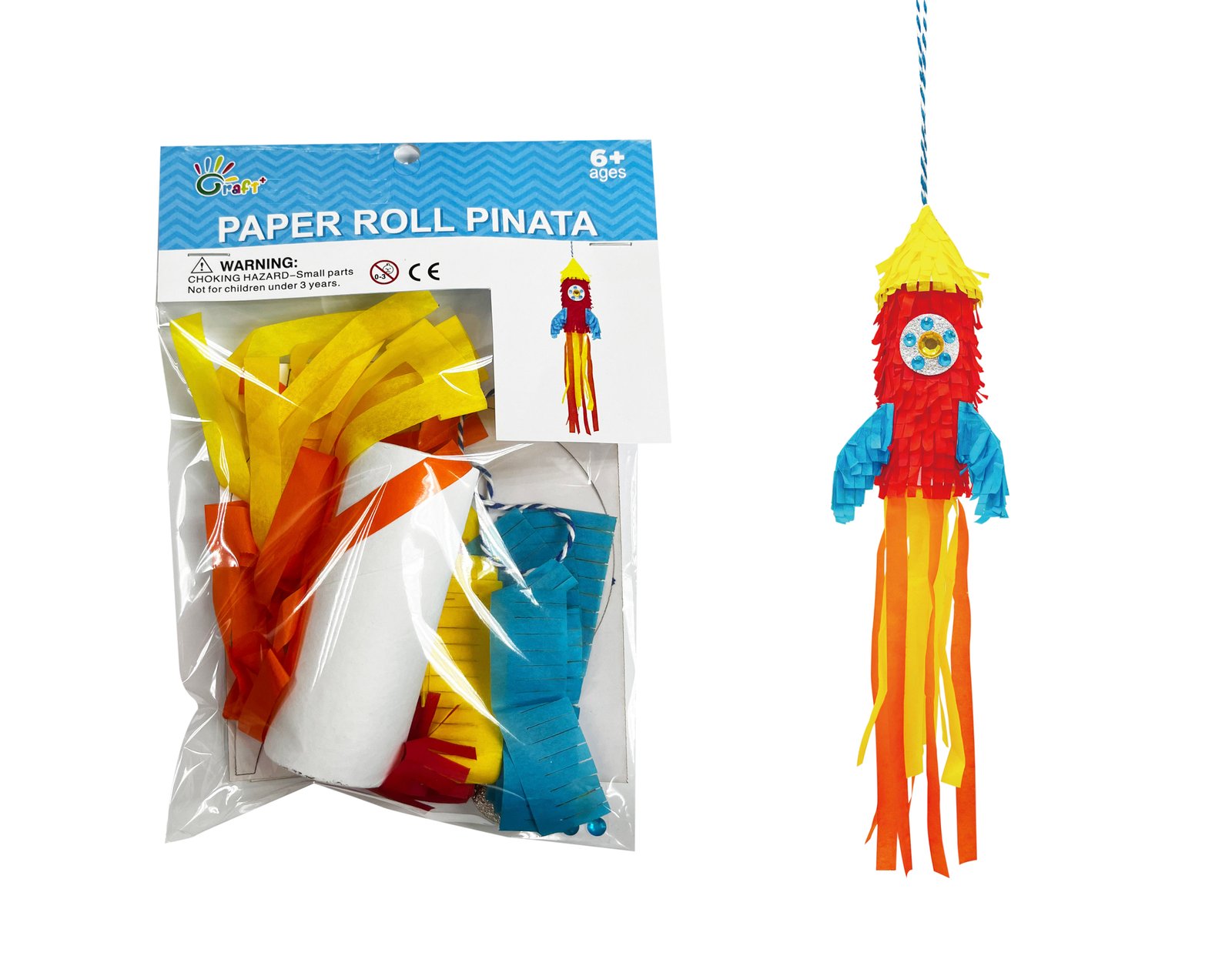 New Arrival Make Your Own Paper Roll Pinata Craft Kit DIY Pinatas Decoration