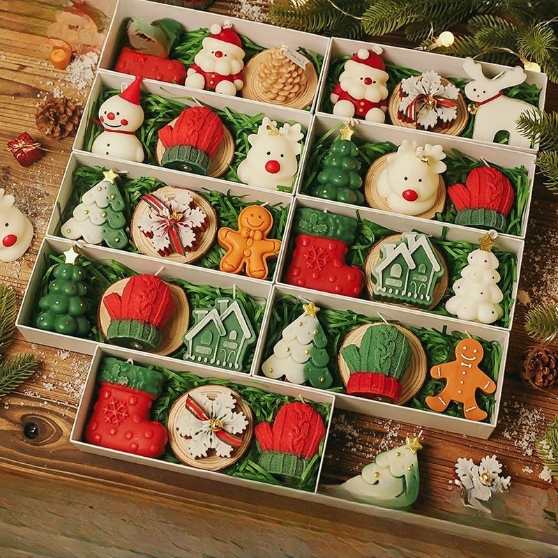 Christmas Souvenirs Practical Small Gifts Wholesale Handmade Scented Candles Christmas Scented Candles Gift Box Set