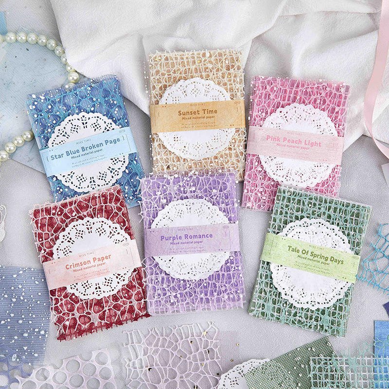 20 sheets per pack Craft paper Romantic Paper Texture Series Multi-color themed DIY journaling background paper