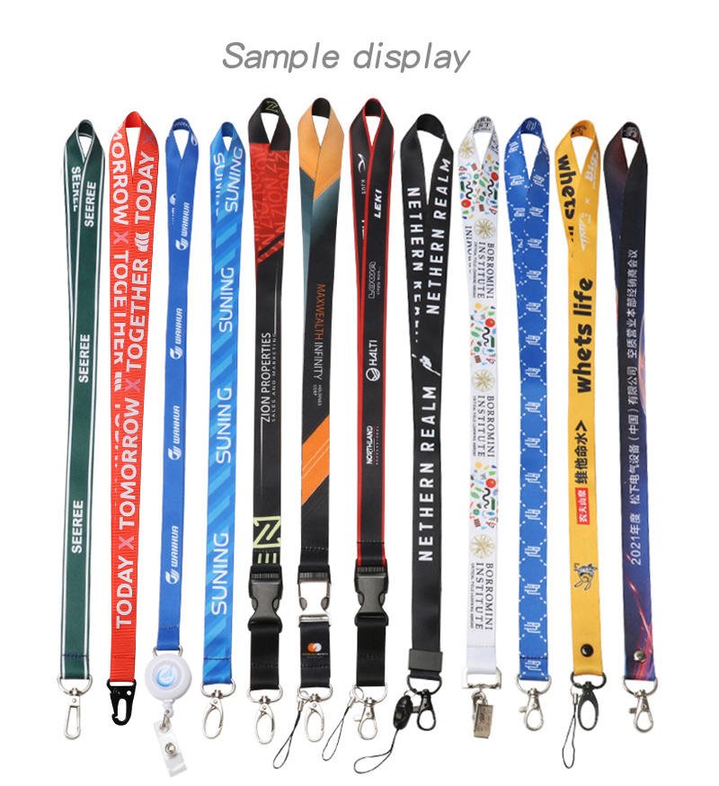 Logo Led Strap Pvc High Quality Laynard Polyester Custom Keychain Lanyard With Clear Id