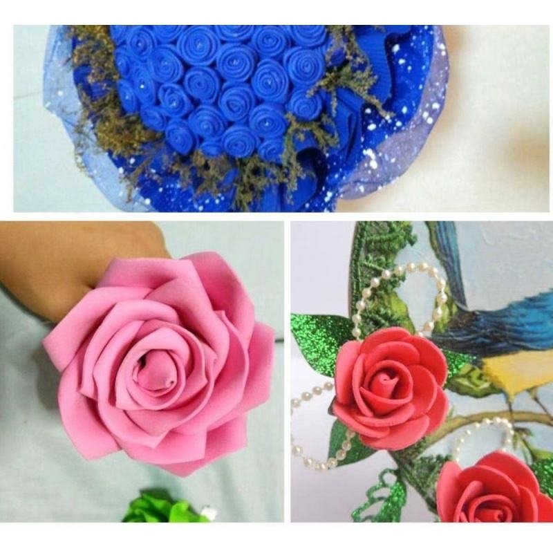 Multicolour DIY Handcraft Materials 50*50CM/1MM EVA Foam Paper handmade Sponge Paper Roll for Christmas Party Decor Light Board