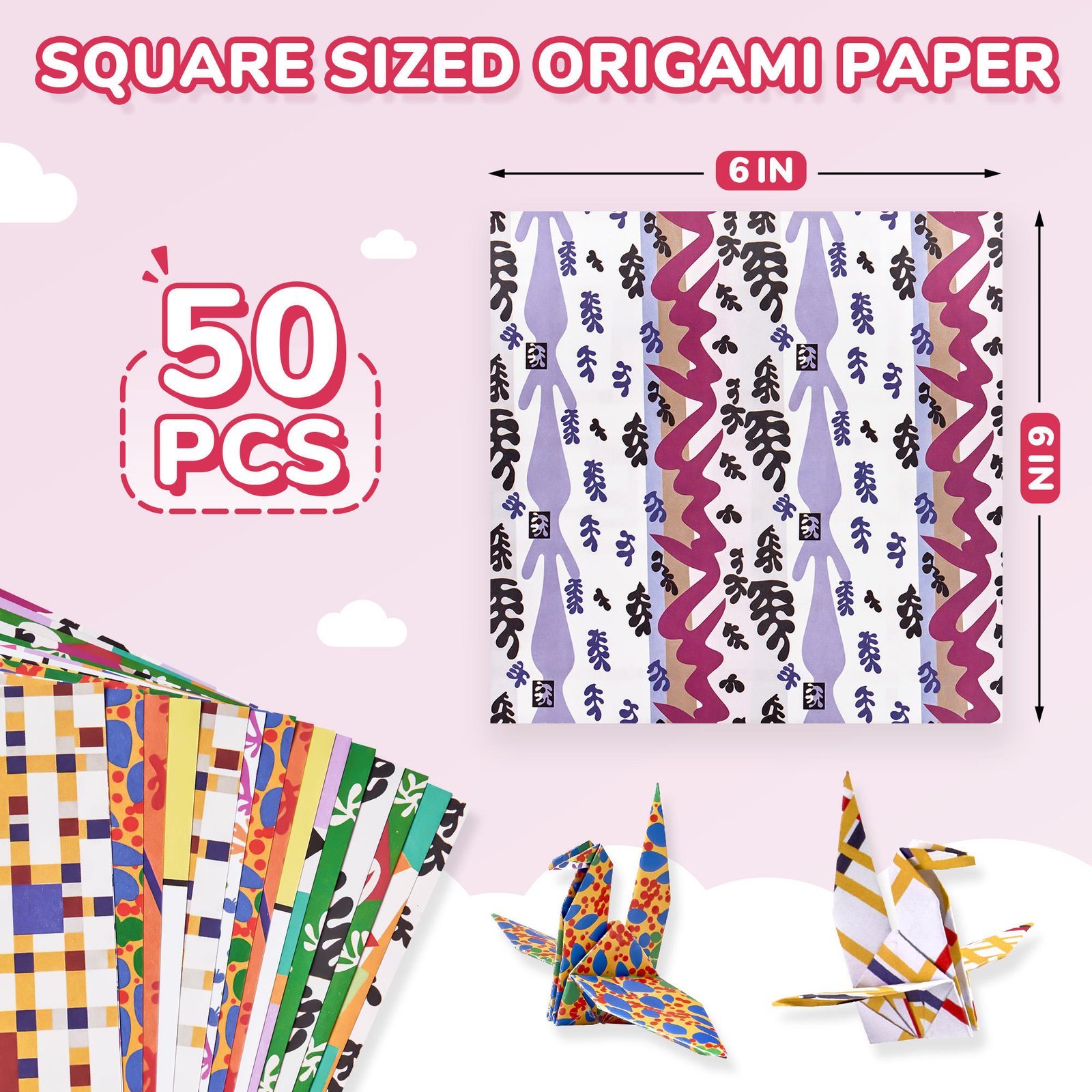 Joycat Creative DIY Origami Paper Kit for Kids, Educational Kindergarten Handmade Folding Paper Set, Arts and Crafts