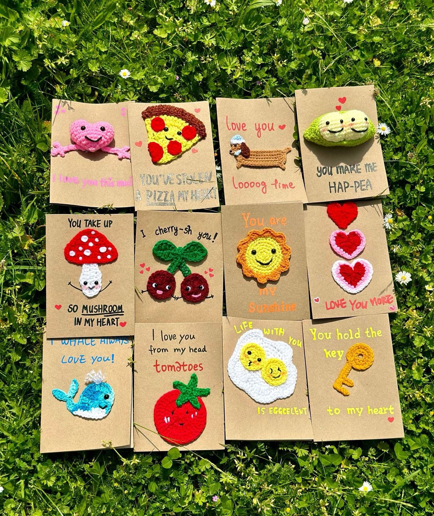 Handmade 3D Creative Knitted Greeting Cards for Birthday Anniversary Woven Kraft Paper Thank You Cards for Wedding Gift Giving