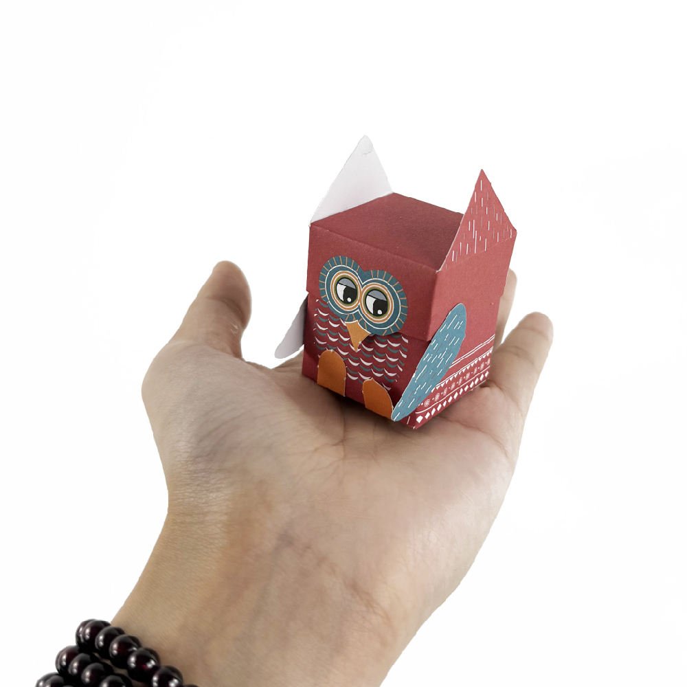 Creative Handmade Origami Paper Model 3D Stereo Animal Shape DIY Paper Craft Kit with Guide Book Patterns for Kids Gift Boy Girl