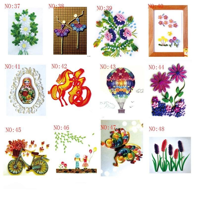 2022 Different Decoration Paper Wholesale DIY Handmade Paper Quilling Designs A4