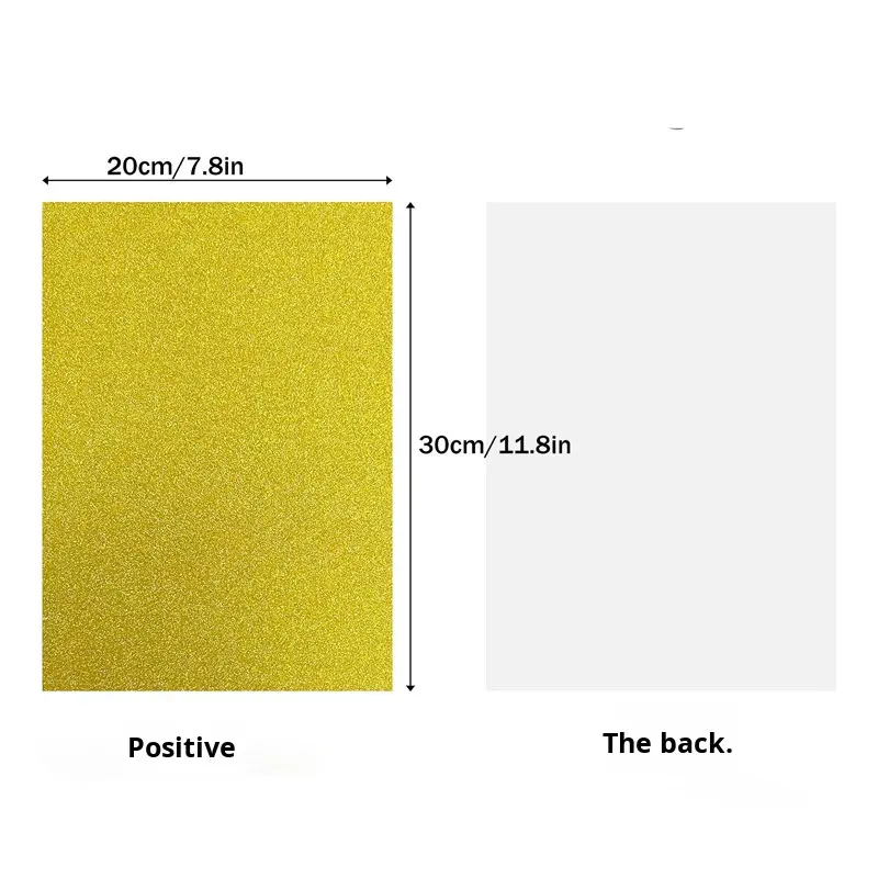 Modern Style Glitter Paper Craft Hard Cardstock DIY Handmade A4 Christmas Paper for Cutting
