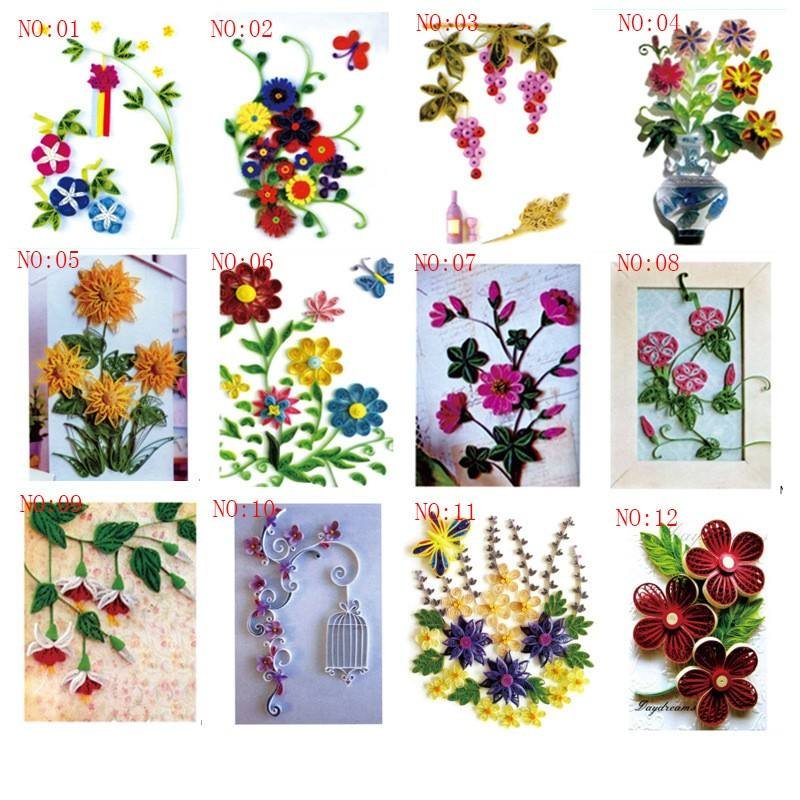 2022 Different Decoration Paper Wholesale DIY Handmade Paper Quilling Designs A4