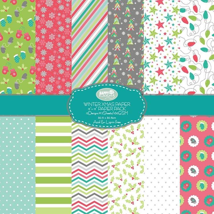 Wholesale Custom Printed Patterned Craft Paper 12 X 12 Scrapbook Paper Pack