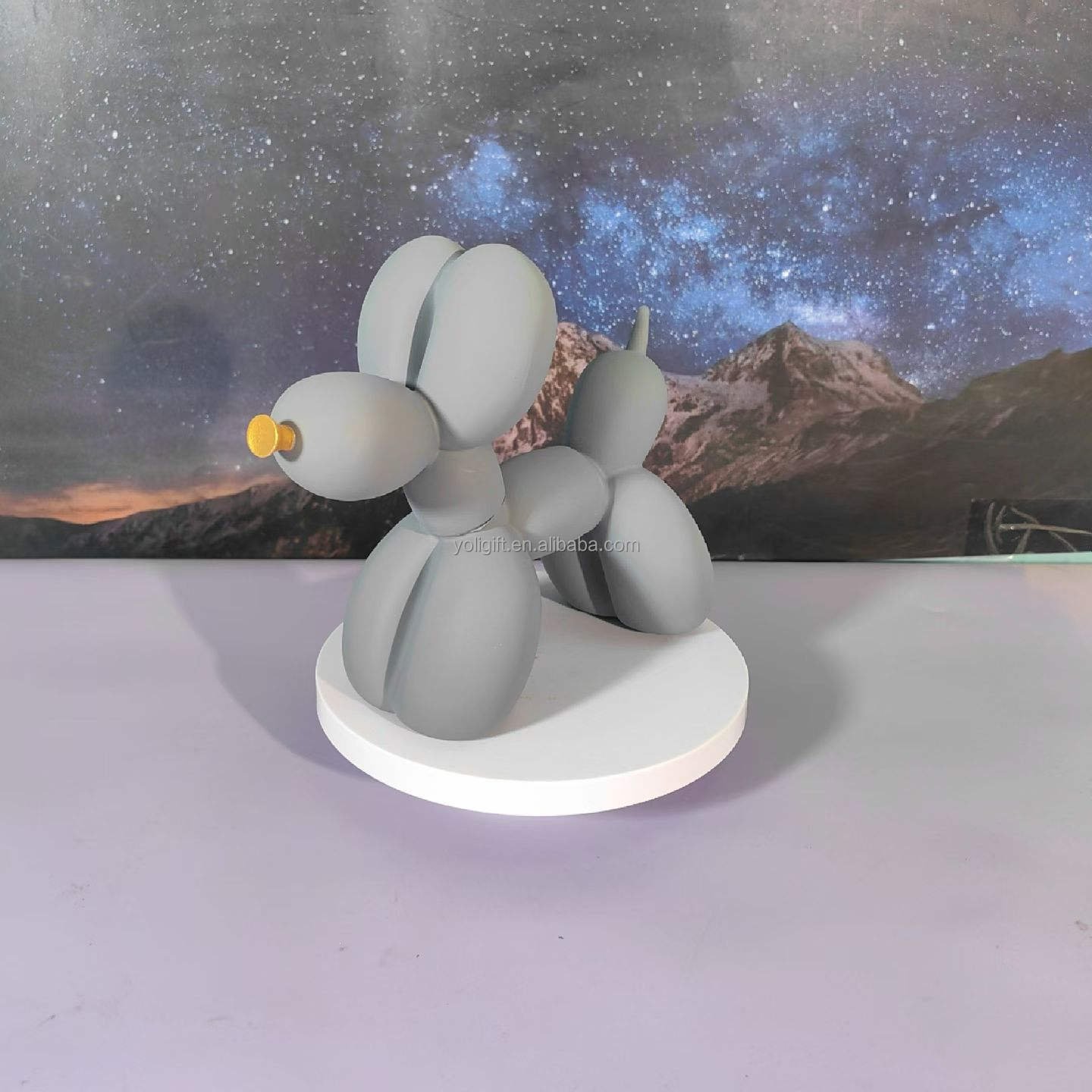 New Design Resin Abstract Balloon Dog Statue 360 Degree Rotatable creative cultural collectible artifacts