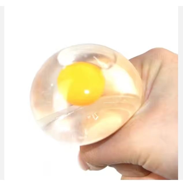 Wholesale TPR Egg Splat Sticky Stress Squeeze Anti Stress Relief Venting Toy Promotional Ball