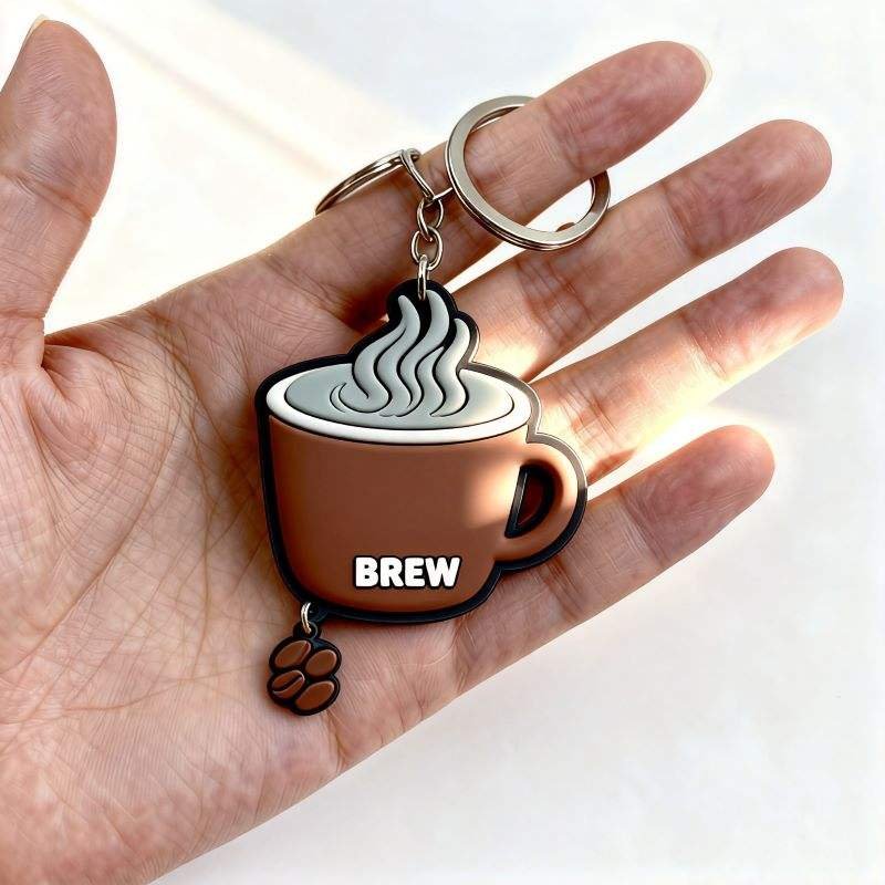 Factory Price Custom 2d Logo Motorcycle Rubber Sillicon Key Chain Plastic 3d Soft Cartoon Pvc Keychain Ring