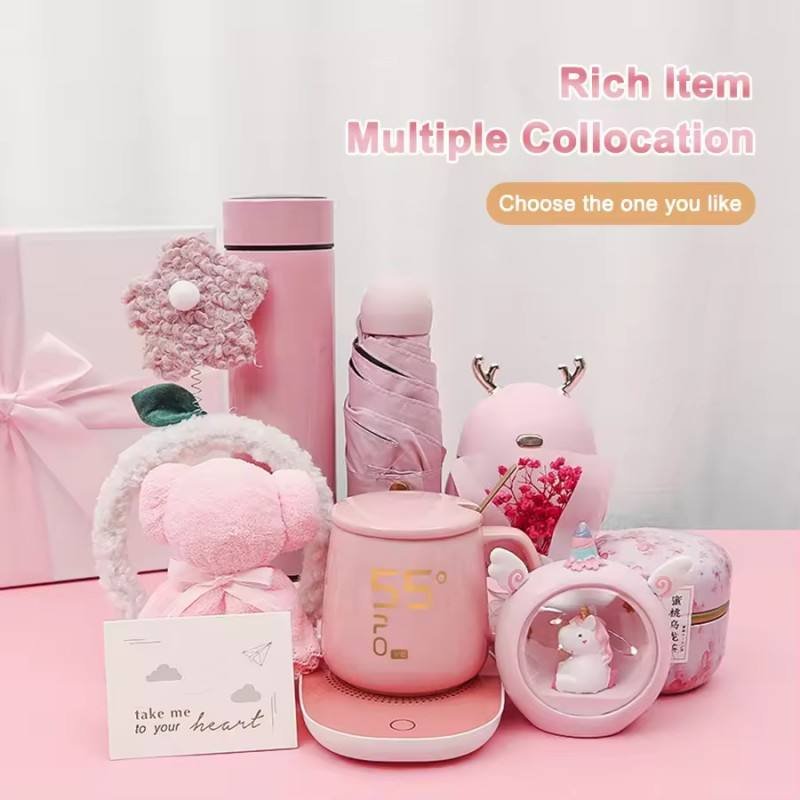 Wholesale Women's Gift Set Intelligent Water Cup Heating Pad Mug Humidifier Set Birthday Gift Women's Set Holiday Gift