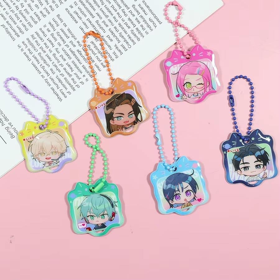 Custom PVC Puffy Keychain Low Moq Pvc Soft Key Chain Charm Cute Animals Kpop Puffy Foam Keychain