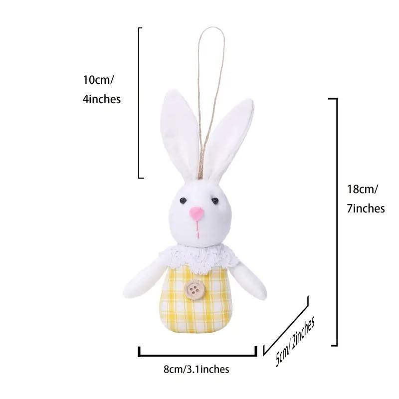 Easter Bunny Hanging Decoration Mini Handmade gnome Plush Toy Spring Party Supplies