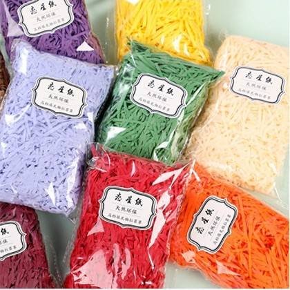 Cheap Wholesale Adequate Stock Decorative Filling Packing Paper Stuffing Confetti Candy Gift Box Crinkled DIY Craft Paper