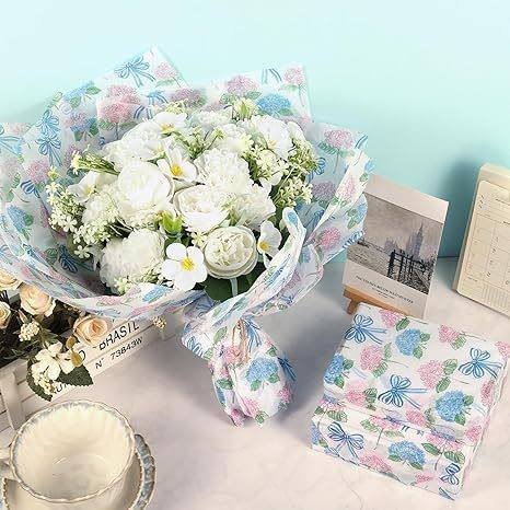 Eco Friendly Luxury Recycled Gift Wrapping Printed for Certified Tissue Paper Custom Design Logo Custom Shape Four-Color