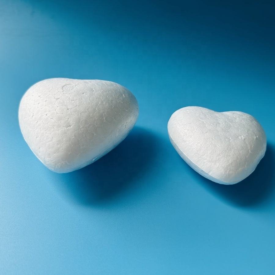 White Polystyrene Foam Ball Heart-Shaped DIY Christmas Party Home Decoration for Craft Gifts Supplies Neopoly Technology
