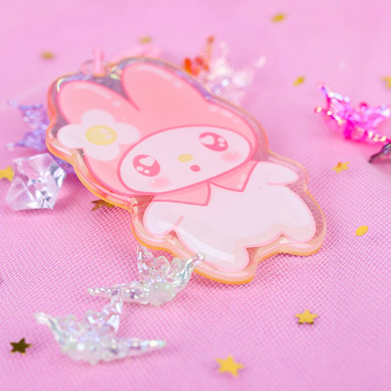 Custom Eco-Friendly Clear Acrylic Plastic Keychain Logo Charm Pin Stand Art Collectible Anime Antique Imitation Vacuum
