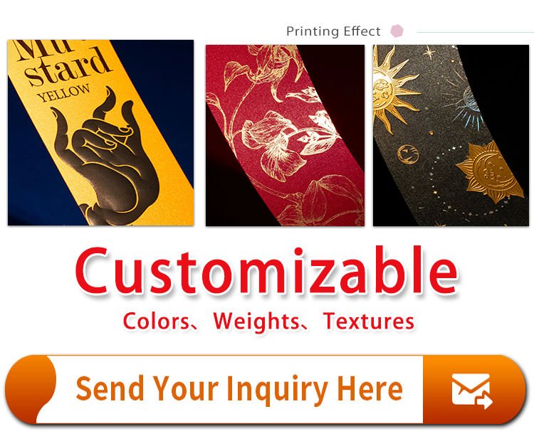 Cardstocks Colored Specialty Paper 120 Gsm 200gsm Art Craft Paper for Luxury Jewelry Watch Perfume Packaging