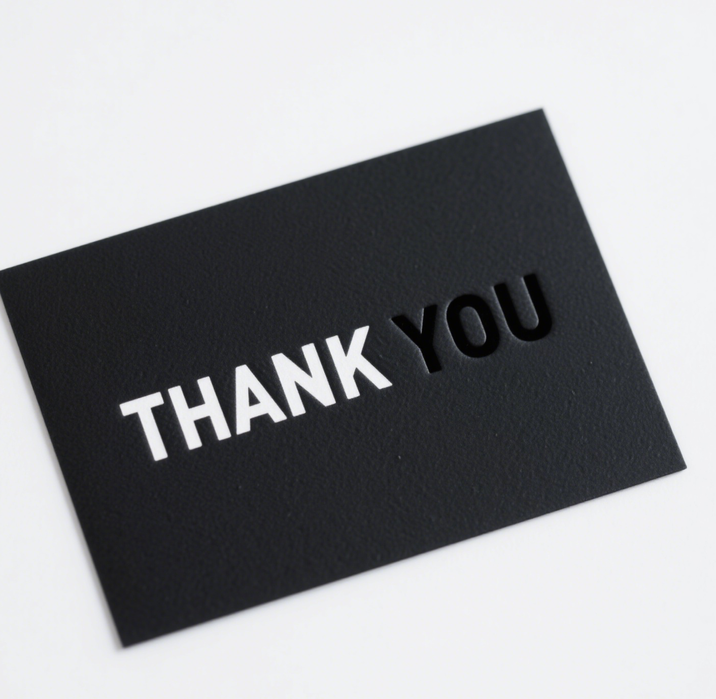 Luxury Paper Thank You Cards UV Print Hot Stamping Crafts Pack with Envelop Thank You Cards High Quality