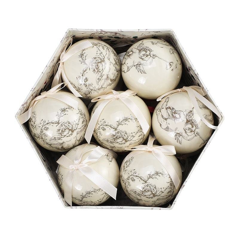 Christmas Tree Ornaments Christmas Ball Polyfoam Foam Balls Semi-handmade Best-selling Decoration