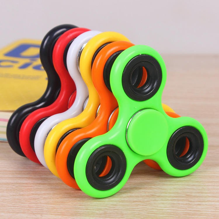 Creative Decompression Fidget Spinner Colorful Plastic Promotional Toy for Stress Ventilation