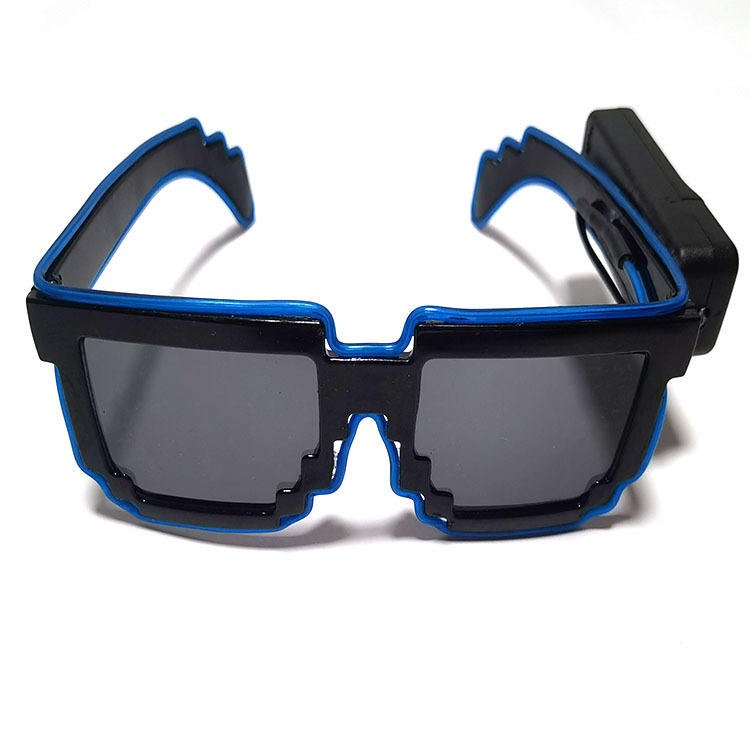 Wholesale LED Flashing Glasses Glowing Party Supplies Luminous Glasses Bright Light Festival Party Glow Sunglasses
