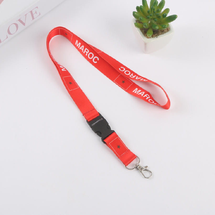 Wholesale Manufacturer Customize Polyester Lanyards Custom Logo Sublimation Printing Promotional Lanyard