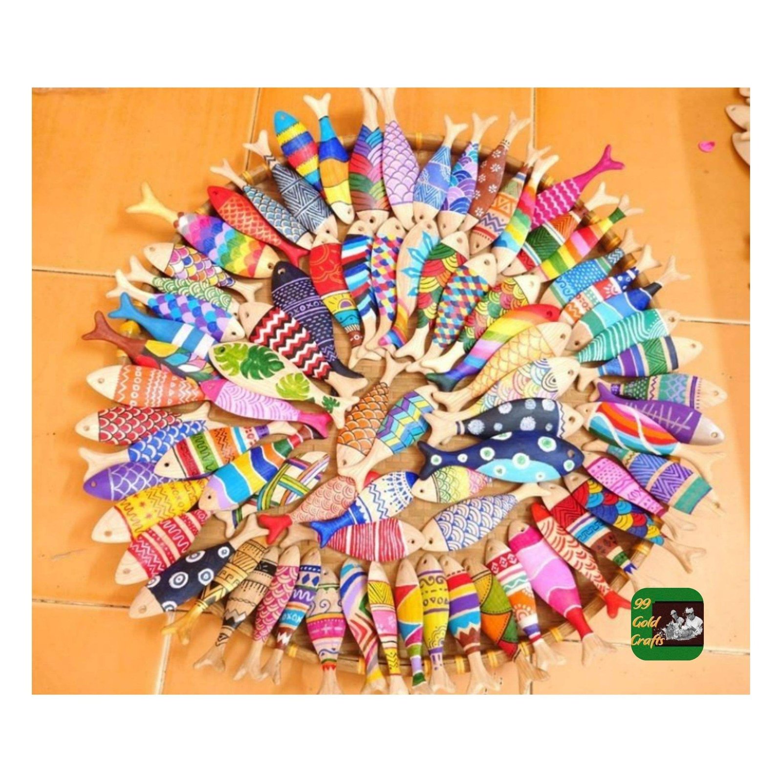 Unique Wooden Fish Sculpture Handmade for Feng Shui Coastal Home Decor Office Desk Tabletop Shelf Decoration