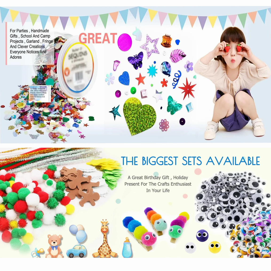 Butterfly Shape Foam DIY Craft Set for Valentine Mother's Day Party Decorations for Paper Crafts