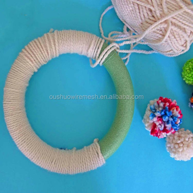 Poly Foam Wreath DIY Craft Styrofoam Rings for New Year and Christmas Decorations