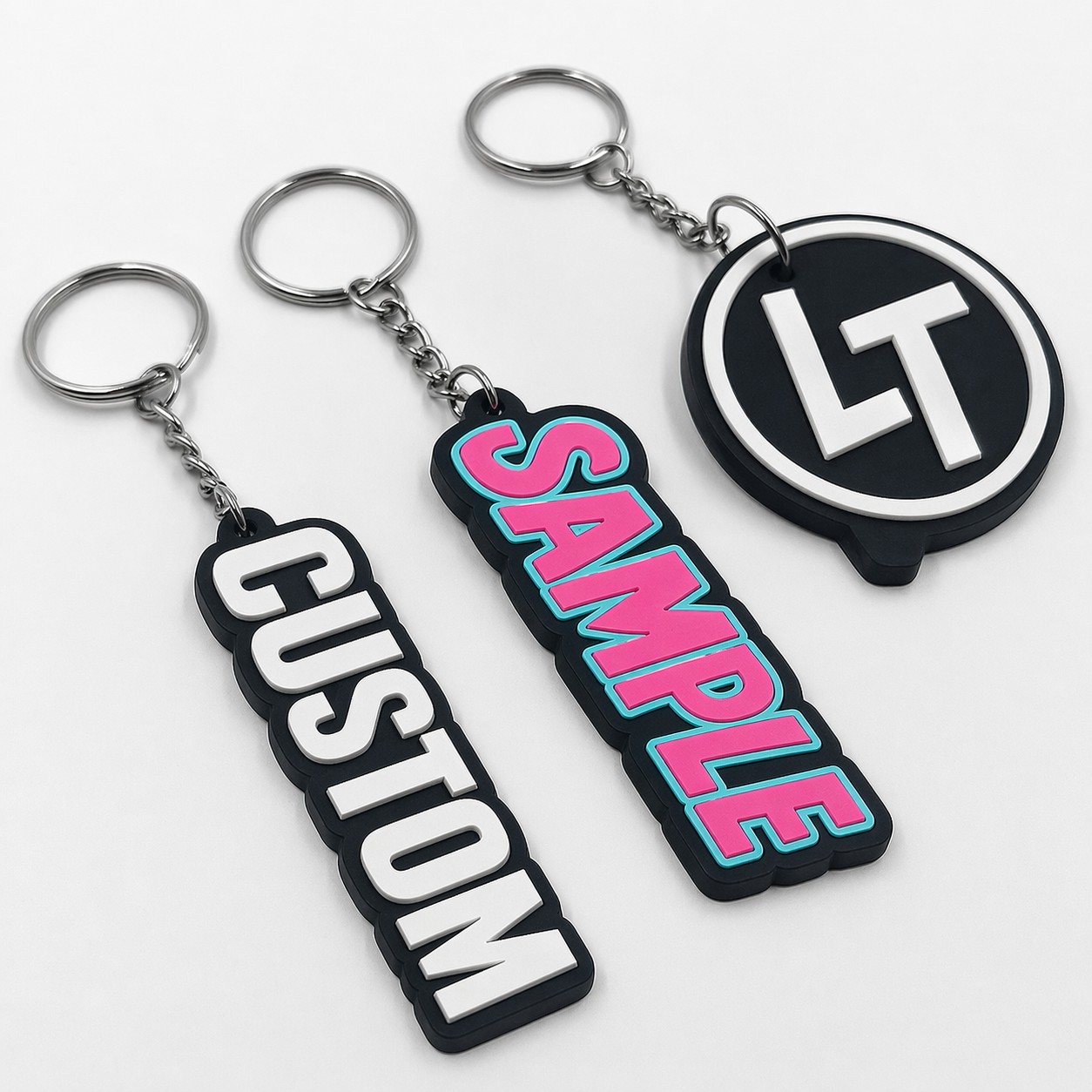 Customized Soft Pvc Rubber Key Ring Key Chain Keychain, Rubber Silicone Pvc Key Chain For Promotional