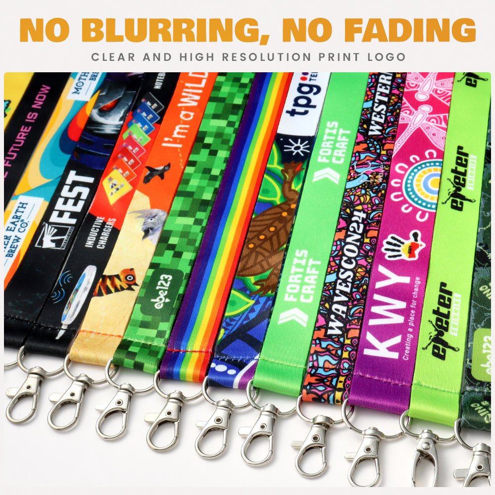 No Minimum Order Manufacturer Cheap Personalized Neck Tool Printing Polyester Sublimation Custom Lanyards With Logo Custom