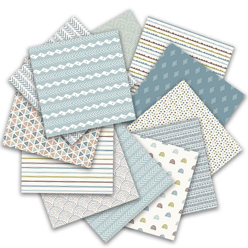 24sheets of Craft Junk Journal Patterned Paper Cardstock 6"x6" Offset Printing Scrapbooking Paper Material Nature Theme