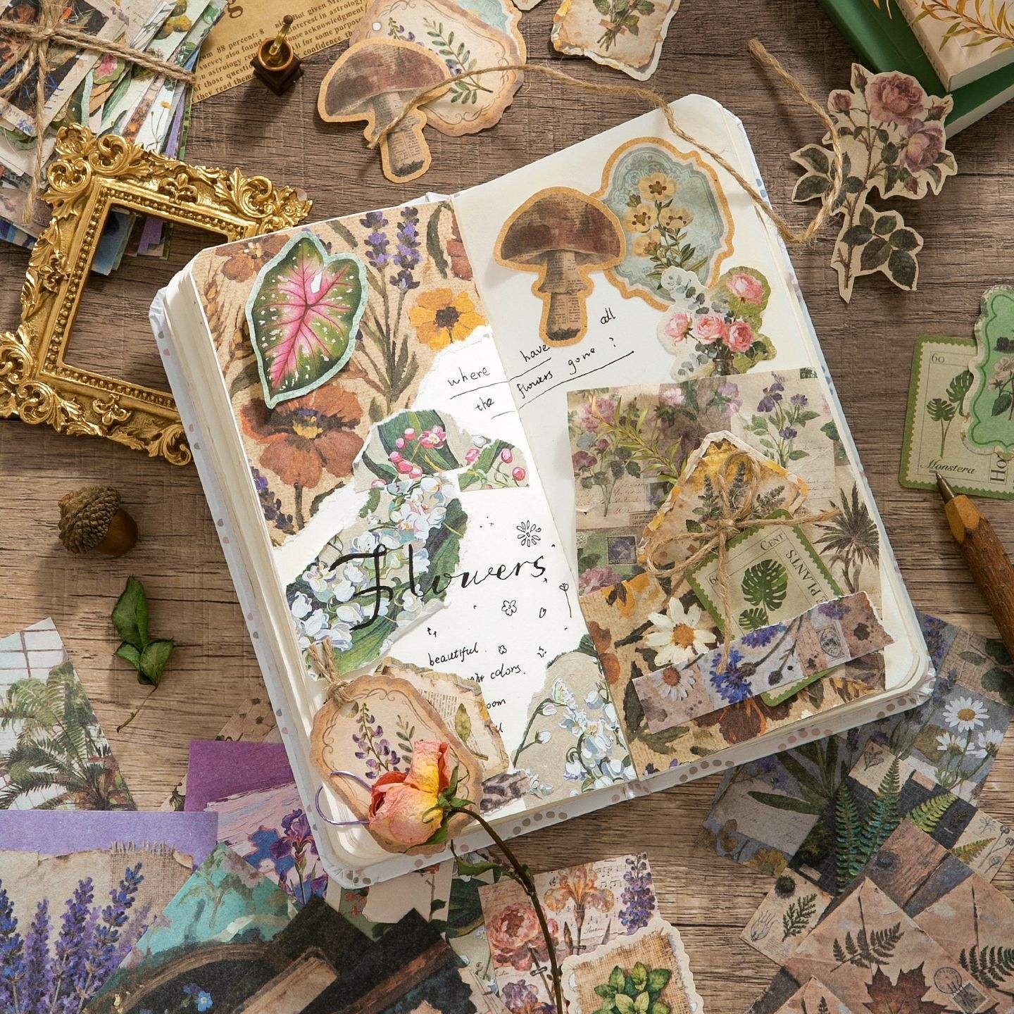 100 sheets per pack Craft paper Nostalgia Series 2.0 Vintage-style scrapbooking background paper for DIY decorations