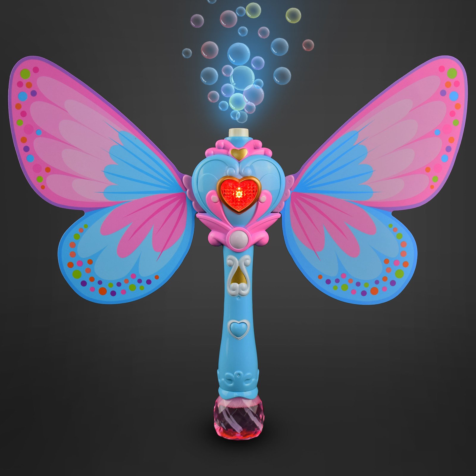 Unisex ABS Bubble LED Wand Toys Outdoor Promotional Camping & Beach Games with Music for Park Picnics for All Ages
