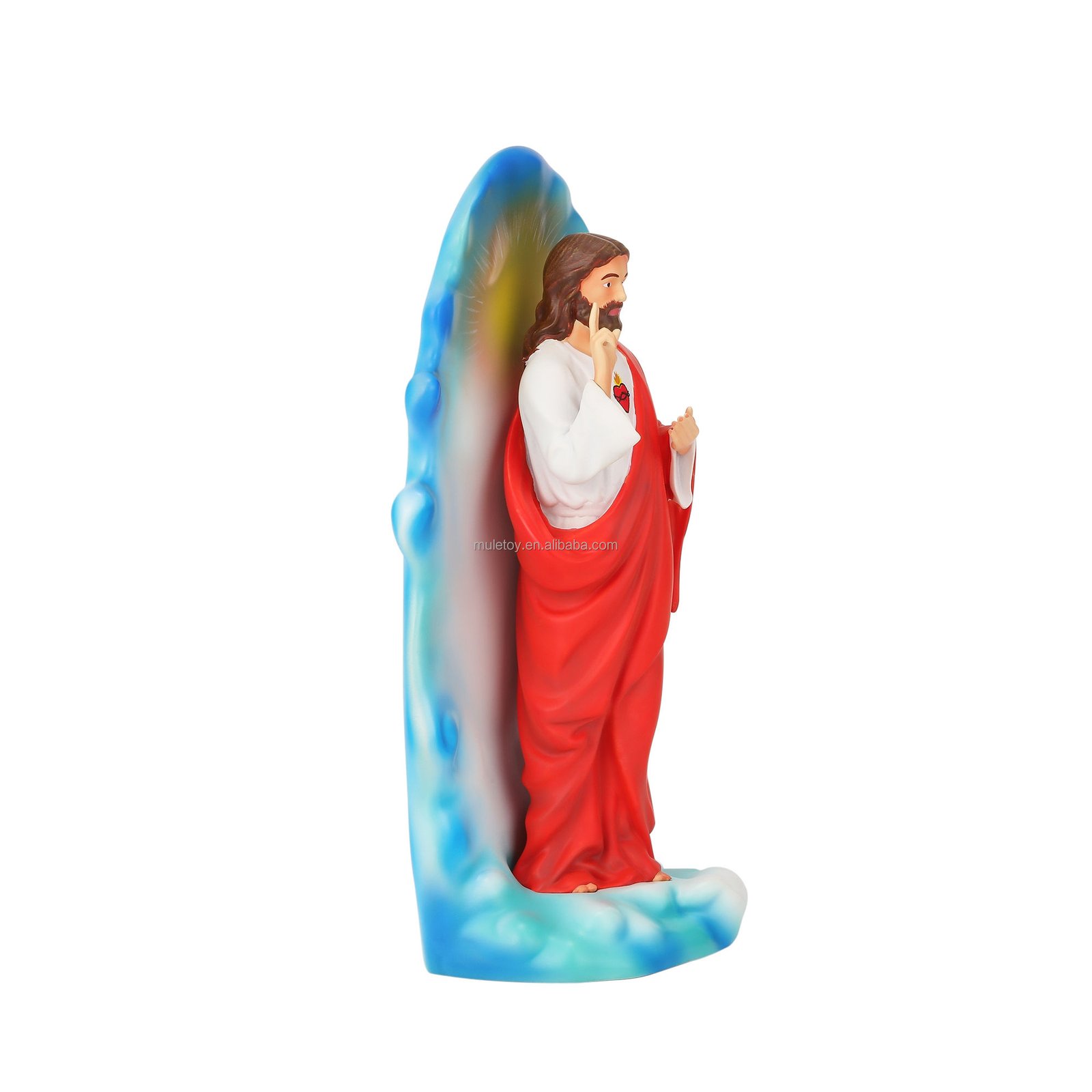 Handmade 3D Jesus Resin Figurine Polyresin Crafts for Religious Home Decoration and Great Gifts for Indoor Usage