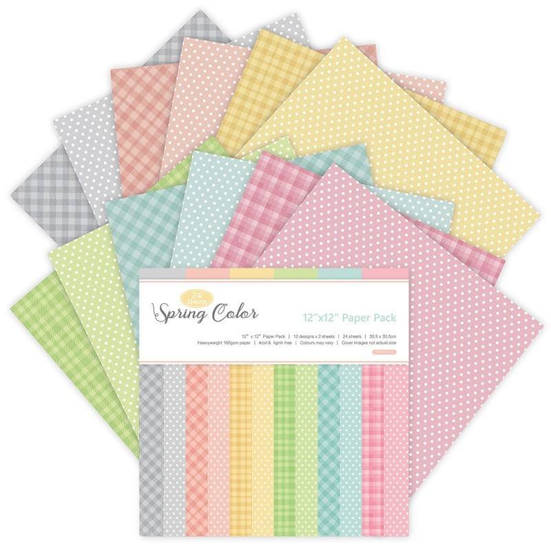 6x6 Craft Scrapbook DIY Album Decorative Handcraft Making Pattern Paper Custom Design Printing Europe Flower Artificial HXD-G020