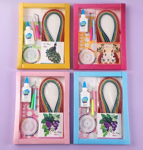 Newest DIY Kids Craft Kits Craft Kits Paper Craft Kits Handmade Simple Pop Colourful Quilting Art DIY Origami